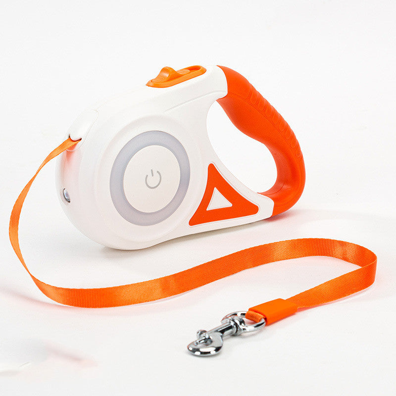 Flexileine mit LED-Taschenlampe – Sicherheit & Bewegungsfreiheit für Hunde - 4every1shop.de