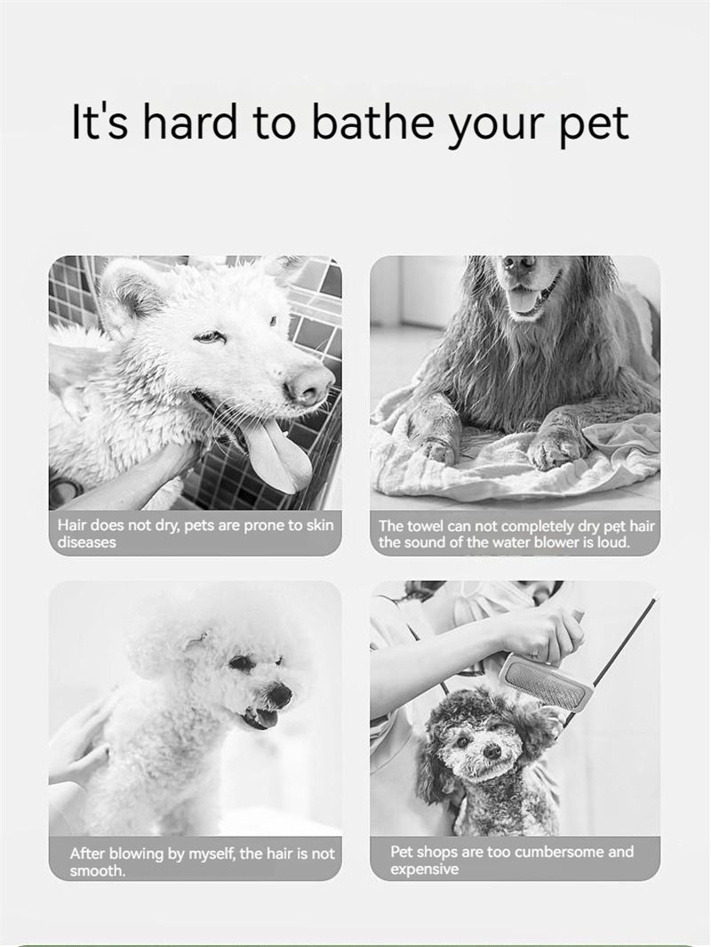 Smart Pet Hair Dryer – Silent & Safe Hund- und Katzen-Grooming Tool, Trocken- & Bürsten-Kombination, Premium Haustierpflege - 4every1shop.de