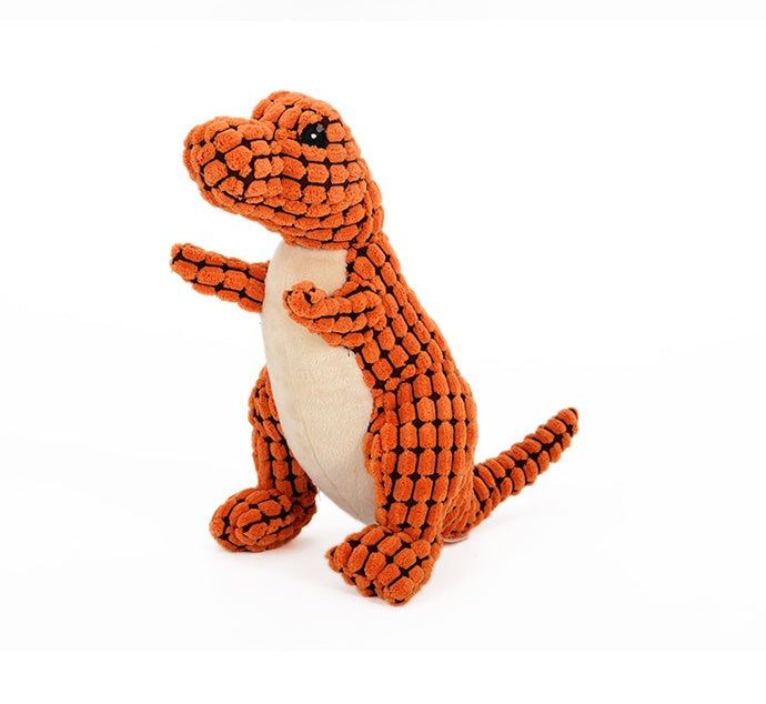 Dinosaurier Hundespielzeug – Plüsch mit Quietscher | Für kleine & große Hunde (25 cm / 50 cm) - 4every1shop.de