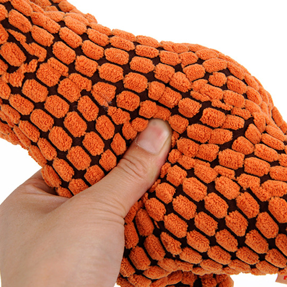 Dinosaurier Hundespielzeug – Plüsch mit Quietscher | Für kleine & große Hunde (25 cm / 50 cm) - 4every1shop.de