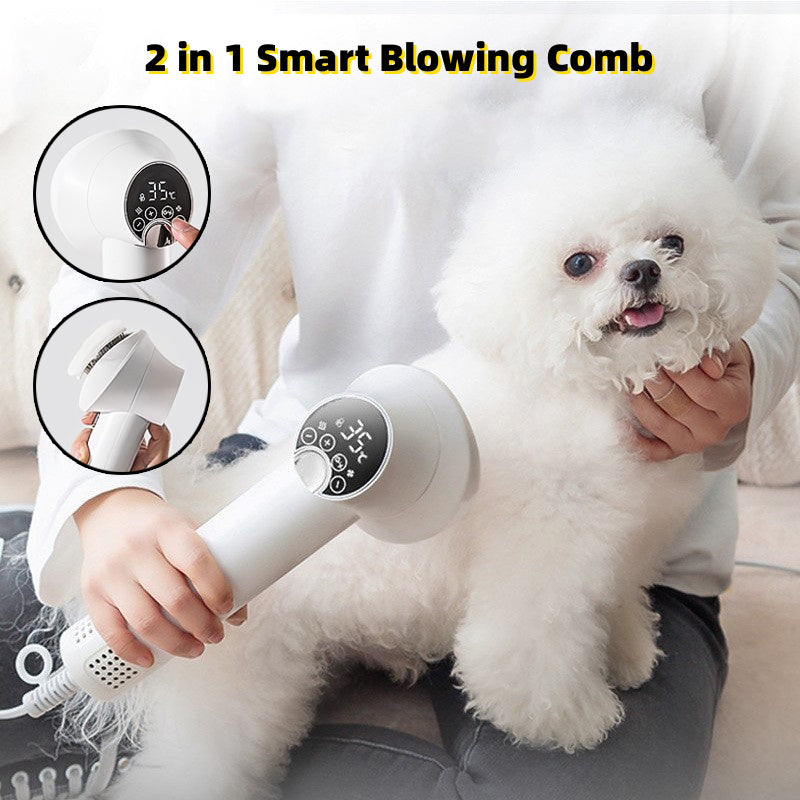 Smart Pet Hair Dryer – Silent & Safe Hund- und Katzen-Grooming Tool, Trocken- & Bürsten-Kombination, Premium Haustierpflege - 4every1shop.de