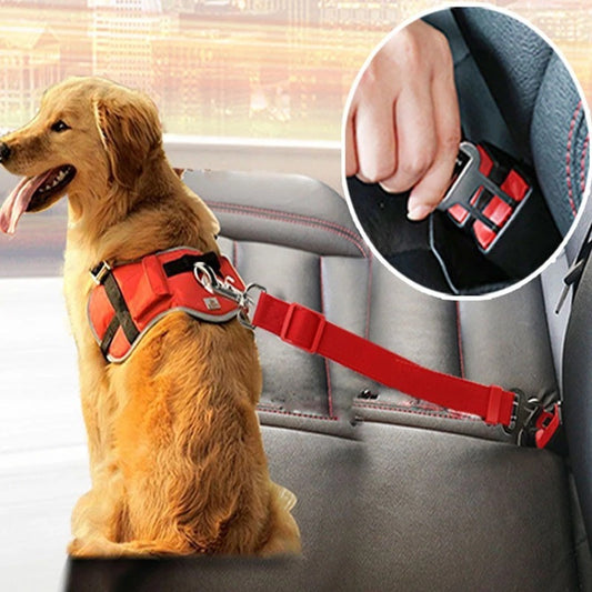 Teleskop-Zugseil für Autositz – Sicherheit für Hunde unterwegs im Auto. Anschnaller für Hunde - 4every1shop.de
