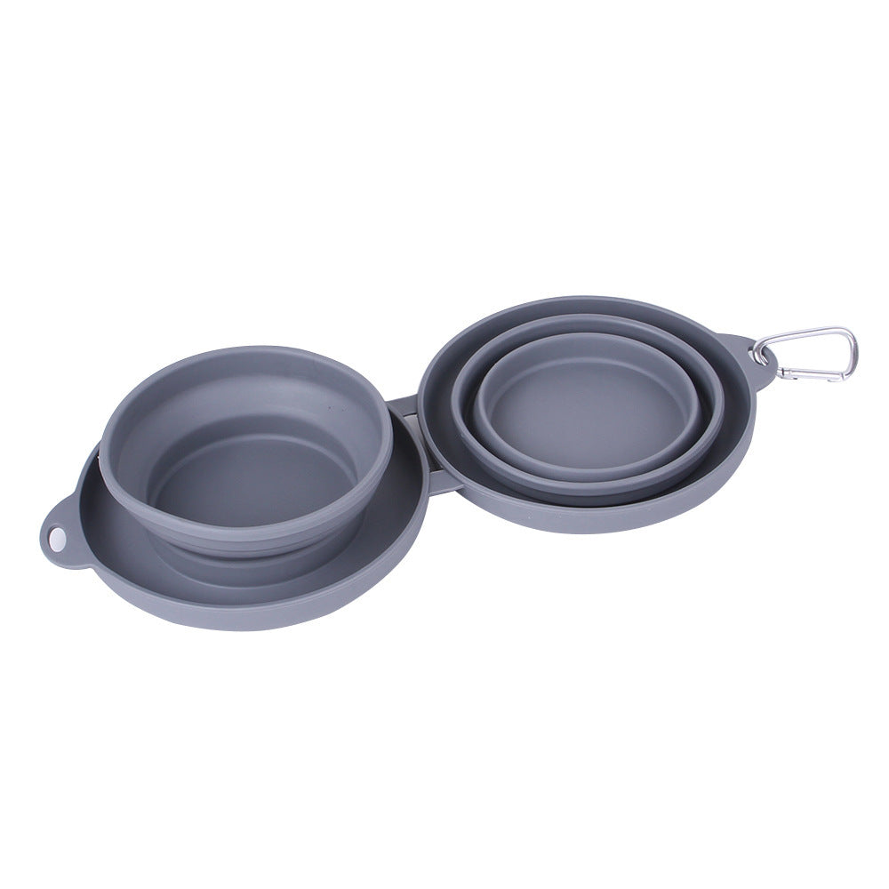 Faltbare Doppel-Schüssel für Hunde – Futter & Wasser unterwegs, leicht & praktisch - 4every1shop.de