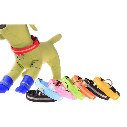 LED-Hundehalsband für kleine, mittelgroße &amp; große Hunde. Sichtbar bei Nacht, sicher &amp; stylisch für Gassi, Spaziergänge und Outdoor-Abenteuer. - 4every1shop.de