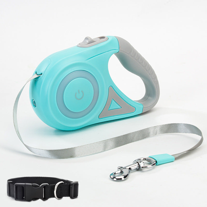 Flexileine mit LED-Taschenlampe – Sicherheit & Bewegungsfreiheit für Hunde - 4every1shop.de