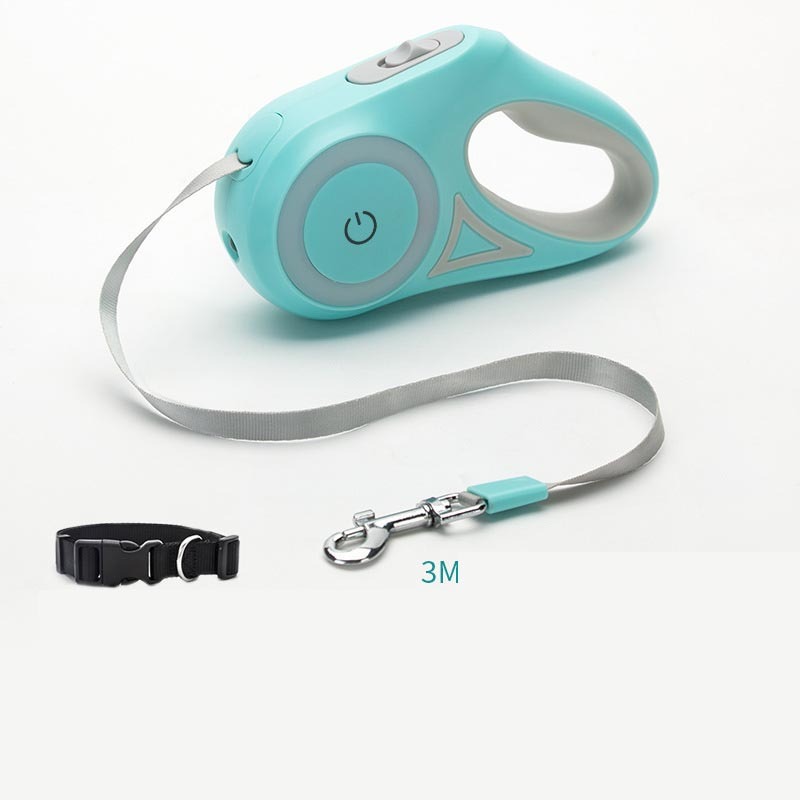 Flexileine mit LED-Taschenlampe – Sicherheit & Bewegungsfreiheit für Hunde - 4every1shop.de