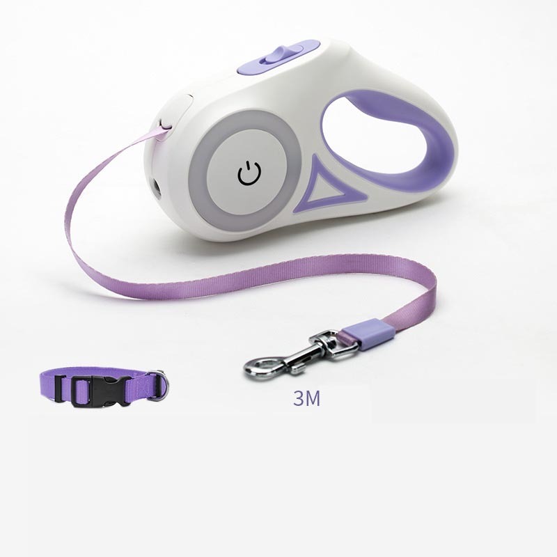 Flexileine mit LED-Taschenlampe – Sicherheit & Bewegungsfreiheit für Hunde - 4every1shop.de