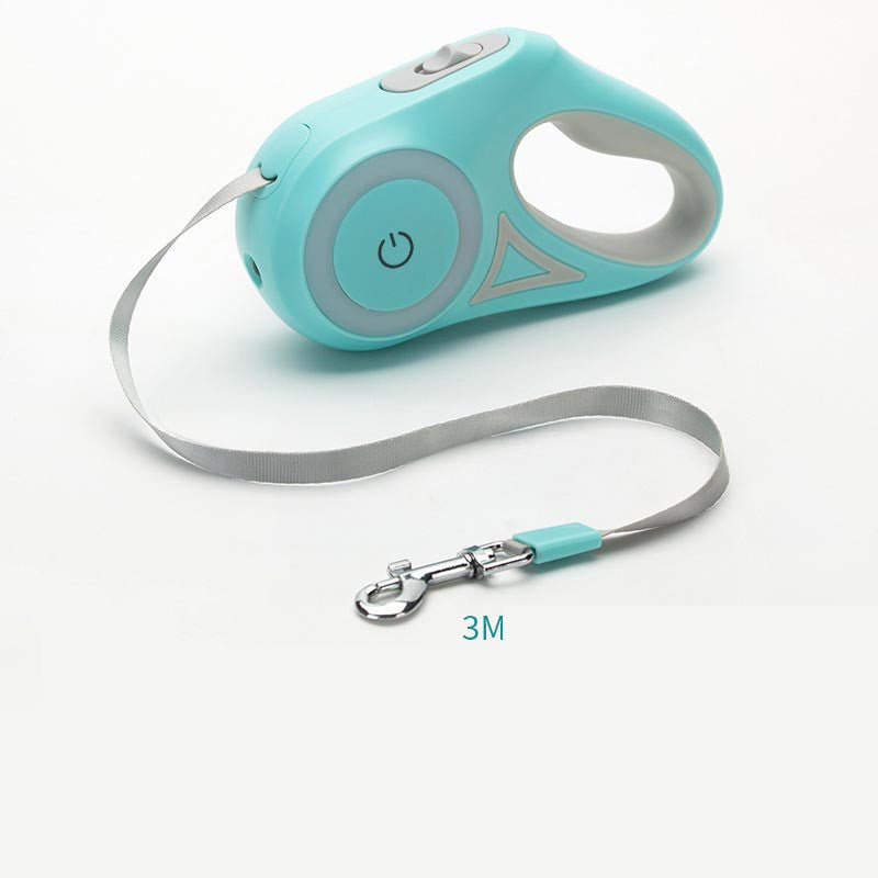 Flexileine mit LED-Taschenlampe – Sicherheit & Bewegungsfreiheit für Hunde - 4every1shop.de