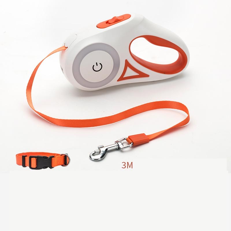 Flexileine mit LED-Taschenlampe – Sicherheit & Bewegungsfreiheit für Hunde - 4every1shop.de