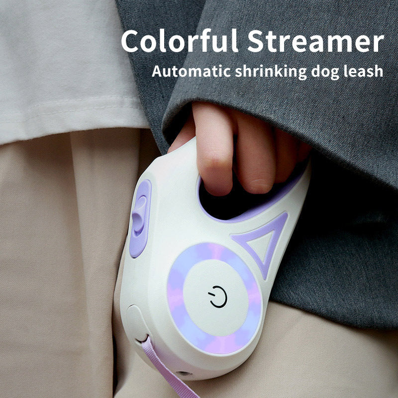 Flexileine mit LED-Taschenlampe – Sicherheit & Bewegungsfreiheit für Hunde - 4every1shop.de