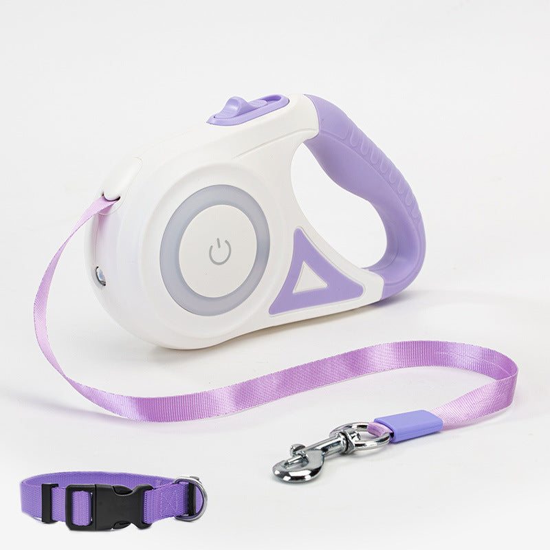 Flexileine mit LED-Taschenlampe – Sicherheit & Bewegungsfreiheit für Hunde - 4every1shop.de