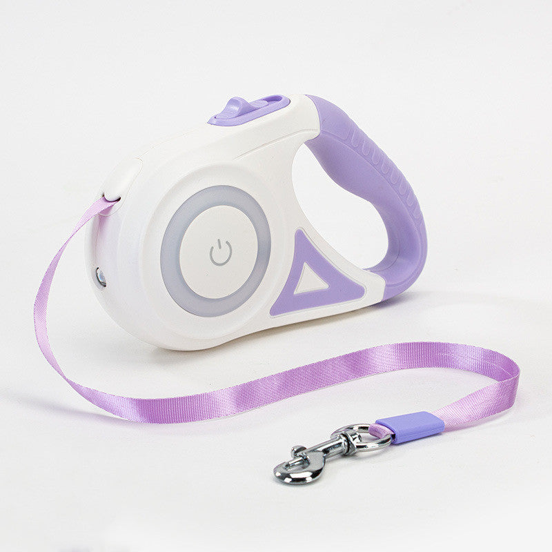 Flexileine mit LED-Taschenlampe – Sicherheit & Bewegungsfreiheit für Hunde - 4every1shop.de